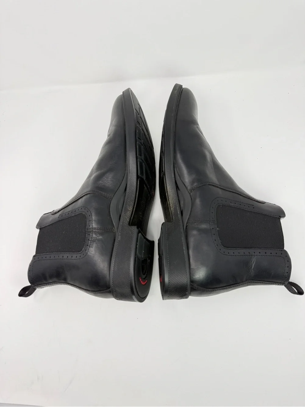 JOHNSTON & MURPHY Leather XC4 Durham Chelsea Waterproof Boot Black Men Size 11.5